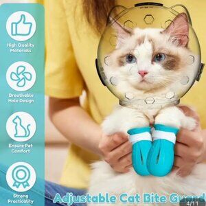 Cat Muzzle and Booties Set